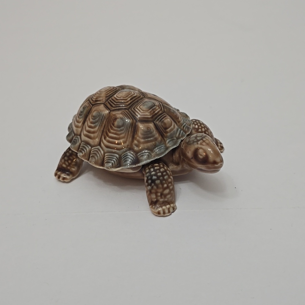 Vintage Wade Porcelain Turtle Trinket Tortoise Box Made in England